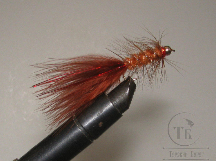 Муха Woolly Bugger Brown / Коричневый № 12