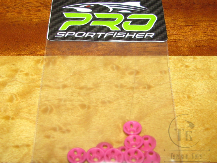 Турбо диск с отверстиями пластиковый Pro Soft Sonic Disc Pink SM 6 мм 10 шт Pro Sportfisher