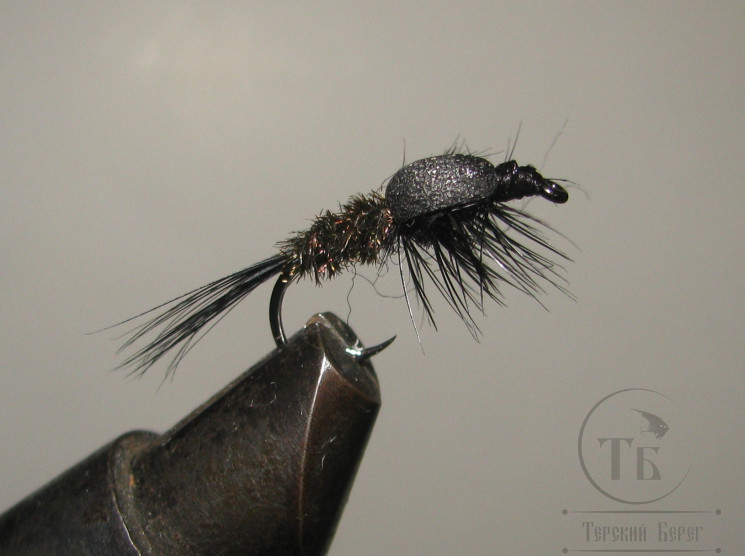 Муха нимфа Lt ( 6 ) Pheasant Tail Black Nymph № 10
