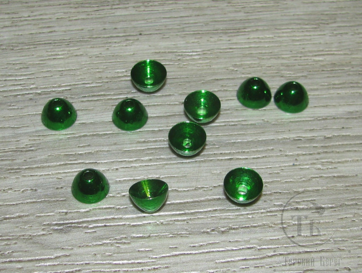 Конус латунный ( полусфера ) 8 мм 10 шт Metallic Green