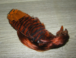 Золотой фазан комплект (шея, голова) Golden Pheasant Complete Head Rusty Brown