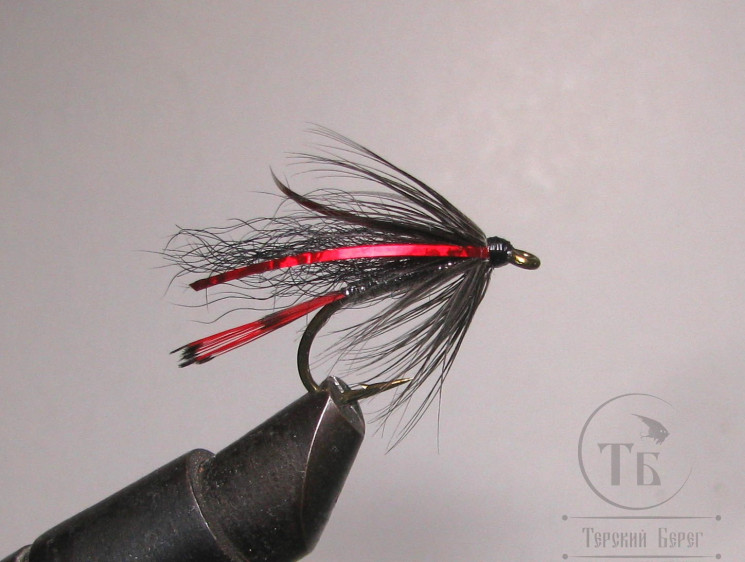 Муха форелевая Wet ( 15 ) Black Bear JC GFT крючок S80NP-BR № 8