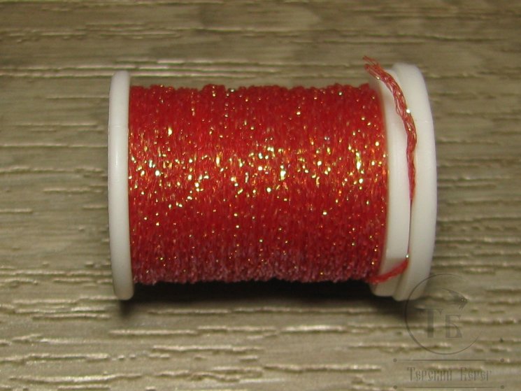 Материал для намотки тел и сегментов Pearl Braid Red Size 2 Textreme 5 м