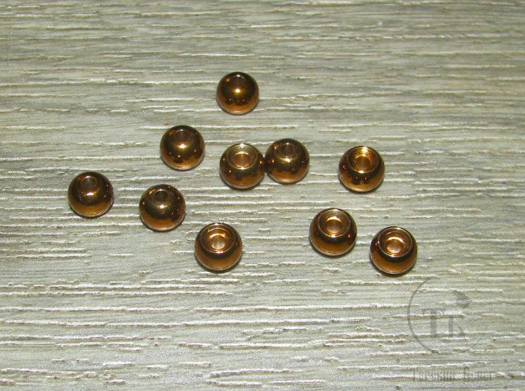 Шарик (головка) диам. 6,3 мм латунь Metallic Brown (10 шт)