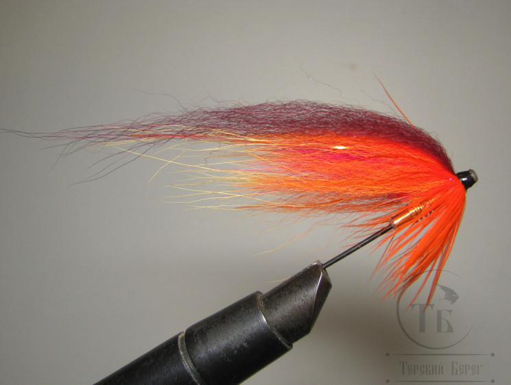 Муха лососёвая  Bottle Medium ( 13 ) Varzuga Orange Pahtakorva