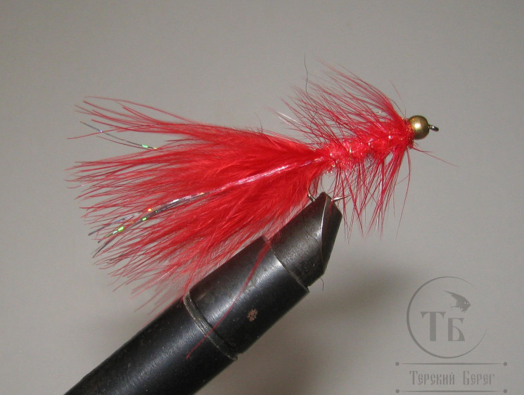 Муха Woolly Bugger Red / Красный № 12