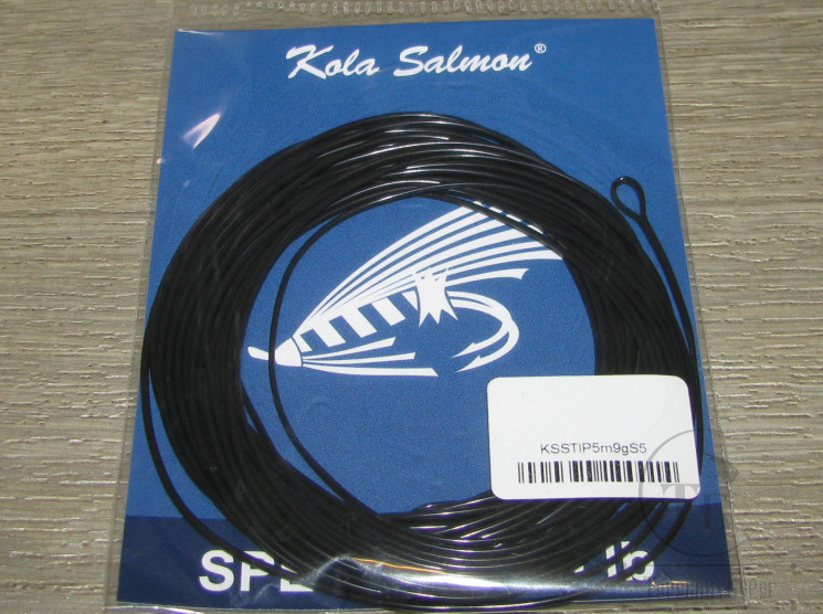 Сменный конец Spey Tip S5 Fast Sink, 9 g, 3.8 m, 30LB Black Kola Salmon