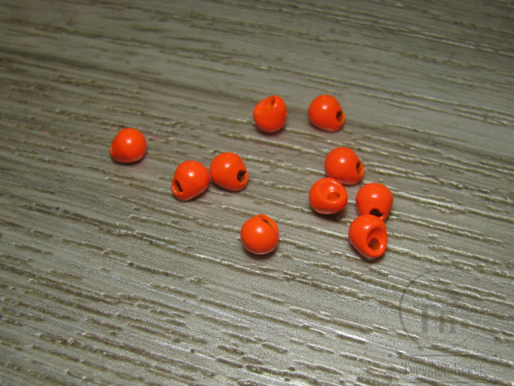 Головки вольфрамовые со смещенным отверстием  Micro Jig Heads D 2.0 Fl. Orange