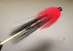 Муха лососёвая с "английским крылом" WG tube Mt. ( 20D ) медь 1 1/2 дюйма Red Black