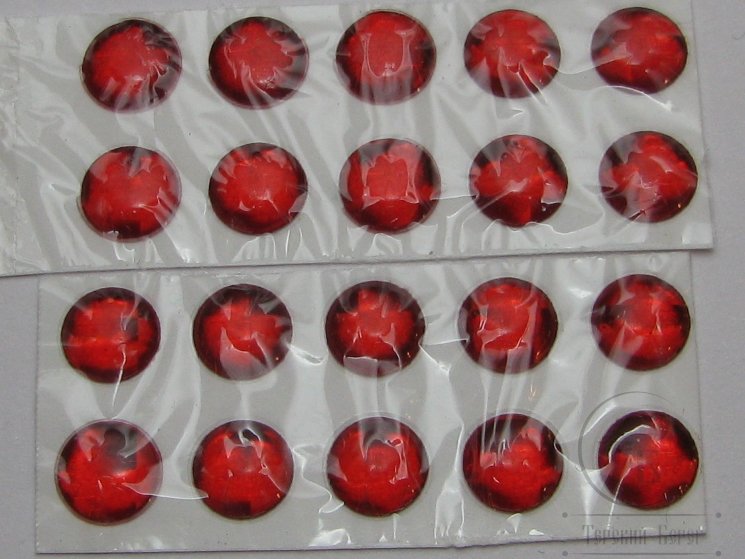 Глазки объемные D 5,0 Hot Red ( 20 шт )