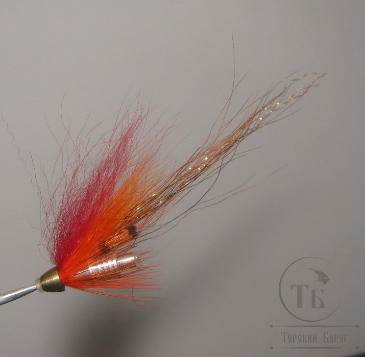 Муха лососёвая "Bullet Alum. Cone"/ Пуля алюминиевая + конус Shrimp