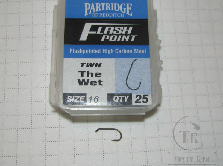 Крючки Partridge TWH The Wet № 16 ( 25 шт )