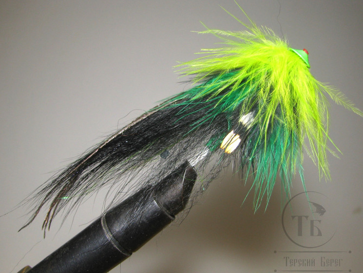 Муха лососёвая Turbo Pl. FF ( 33 ) Kola Green T 8,0 mm. 9 sm.