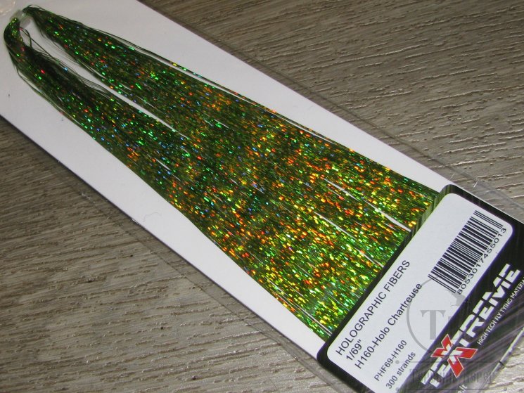 Плоский люрекс Flashabow Golographic Fibers 1/69 Holo Cnartreuse Textreme