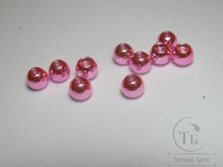 Шарик (головка) диам. 4,6 мм латунь Metallic Lt. Pink (10 шт)