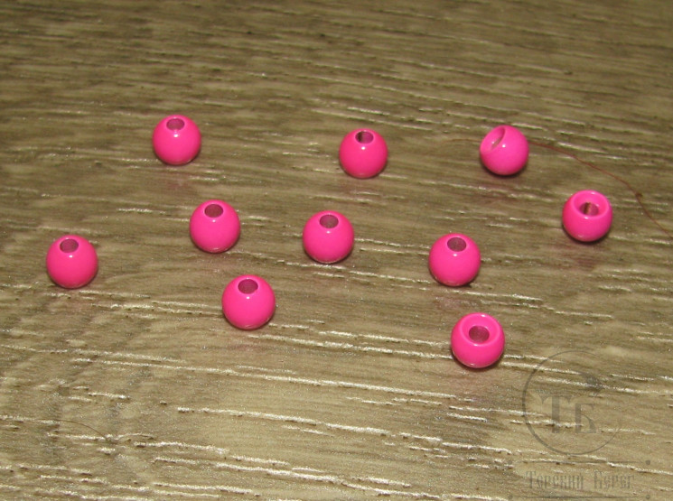 Шарик (головка) диам. 5,5 мм латунь Fl. Pink  (10 шт) 