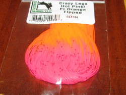 Силиконовые ножки Crazy Legs Hot Pink / Fl. Orange Tipped Hareline
