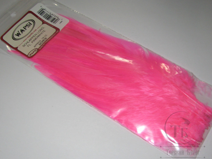 Перо петуха Strong Schlappen Fl. Pink Wapsi