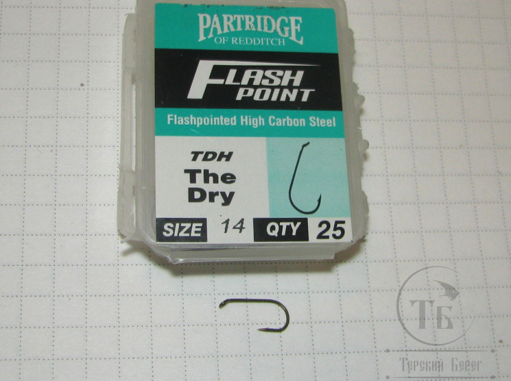 Крючки Partridge TDH The Dry № 14 ( 25 шт )