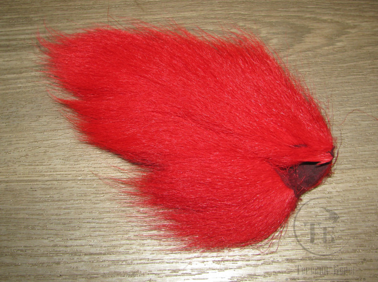 Хвост оленя средний алый / Bucktail Medium Scarlet