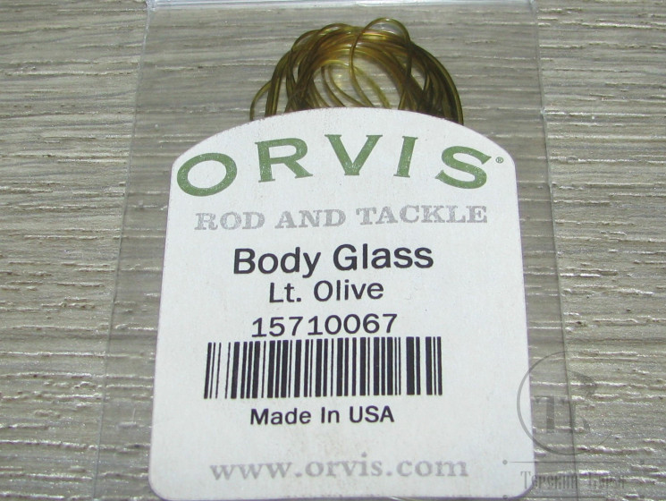 Силиконовая нить Body Glass Lt. Olive Orvis