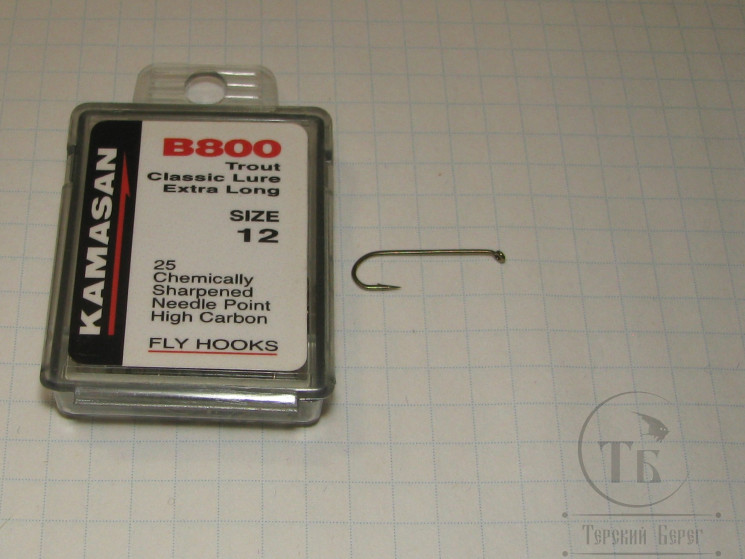 Крючки Kamasan B 800 Trout Classic Lure Extra Long № 12 (25 шт.)
