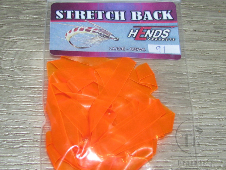 Stretch Back Fl. Orange Hends № 91 1/4 - 6mm