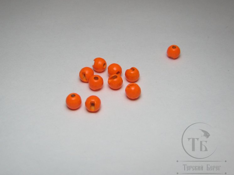 вольфрамовый шарик с прорезью  D 5,5 fl. orange  (10 шт)