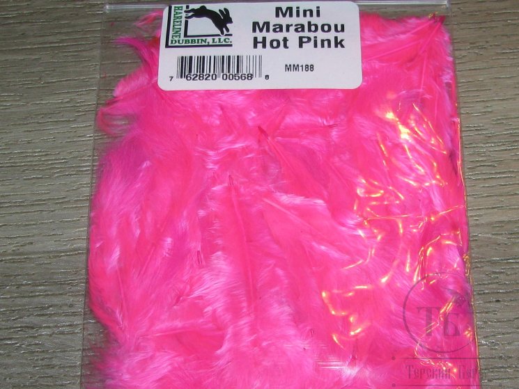 Mini Marabou Hot Pink  Hareline