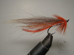 Муха лососевая на одинарном крючке ( 61 ) Bear Varzuga Kumho Salmon Black № 8