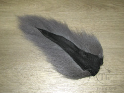 Хвост оленя большой серый / Bucktail Medium Shad Gray