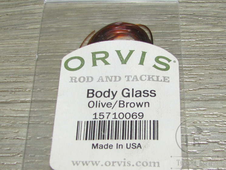 Силиконовая нить Body Glass Olive Brown Orvis