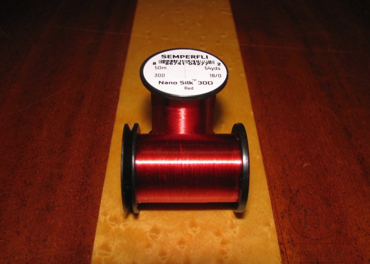 Монтажные нитки Nano Silk Ultra 30D 50 m. 18/0 Red Semperfli