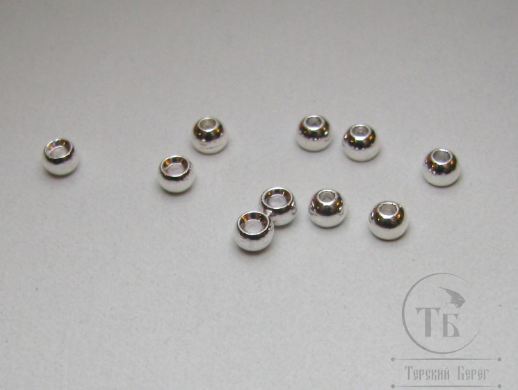 Шарик (головка) диам. 4,8 мм латунь Silver Sterlling (10шт)
