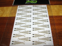 Спинки креветок Pro Shrimp Shell Skeleton (Compact) SM 30 pcs Clear Base Tan Dots Pro Sportfisher