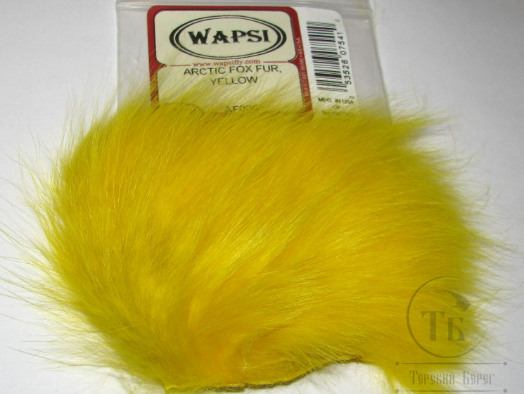Мех арктического песца желтый / Arctic Fox Fur Yellow Wapsi