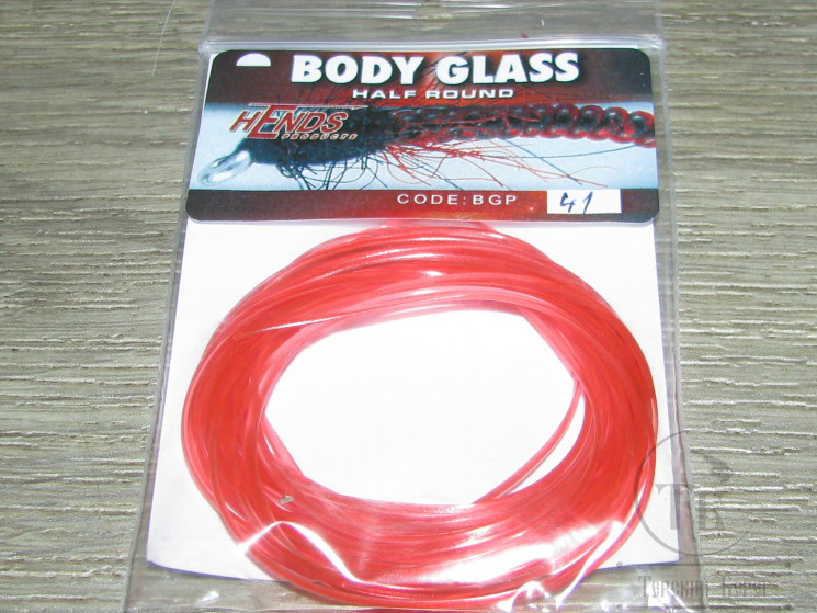Материал для сегментов и тел Body Glass Half Round 1,2 mm Pink 2,5 yds (41) HENDS