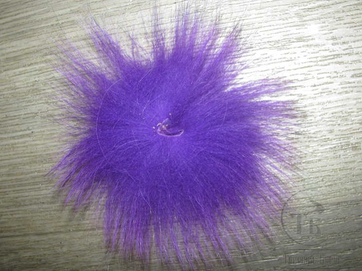 Хвост арктического песца флюр ярко фиолетовый / Fl. Bright Purple
