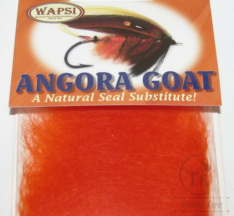  Даббинг козы флюр огненно оранжевый Angora goat dub fl. fire orange Wapsi
