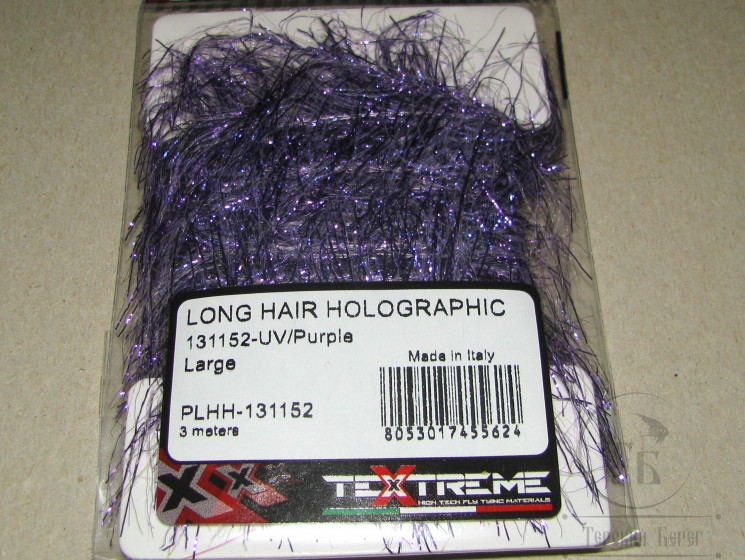 Синель Long Hair Holographic Large UV / Purple 3 meters Textreme