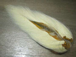 Хвост оленя большой серый / Bucktail Large Cream