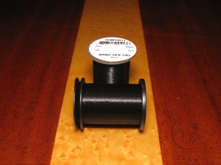 Монтажные нитки Nano Silk Ultra 20D 100 m. 24/0 Black Semperfli
