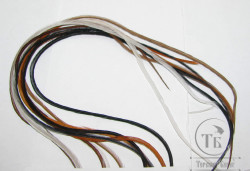 Перо Dry Fly (для сухих мух) 10 шт микс натуральных цветов, крючки № 16