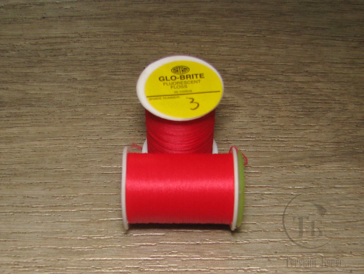 Искусственный шелк Veniard Floss Glo-Brite 25 yds Scarlet  №3