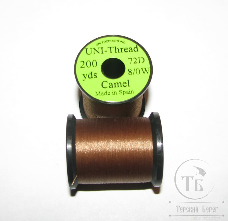 Монтажная нить UNI THREAD 8/0 Camel  200 yds