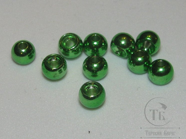 Шарик (головка) диам. 6,3 мм латунь Metallic Green (10 шт) 