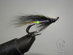 Муха лососевая на двойнике "Летняя Кольская" ( 15 ) Green Butt DL71 № 6