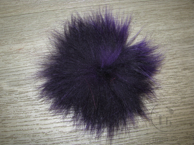 Хвост арктического песца темно фиолетовый /Dk Purple +