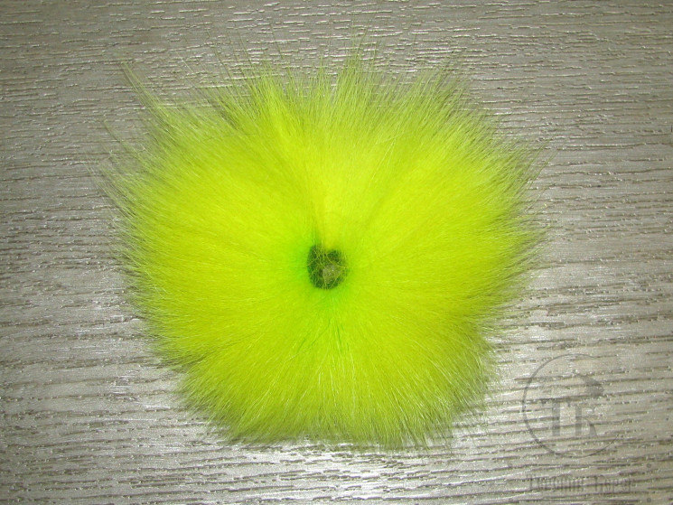 Хвост арктического песца флюр желто-шартрезный / Arct. Fox Tail Fl. Yellow Chartreuse 