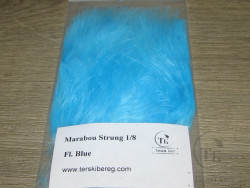 Мягкие пуховые перья Marabou Strung 1/8 OZ Fl. Blue Терский Берег